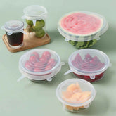 Silicone Stretch Lids – Reusable Food Cover Set (6 Pcs) | Tidy Table