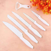 Marble Coated Kitchen Knife Set – 6-Piece Sharp & Stylish