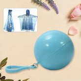 Kids disposable raincoat with waterproof hood and attachable clear plastic case