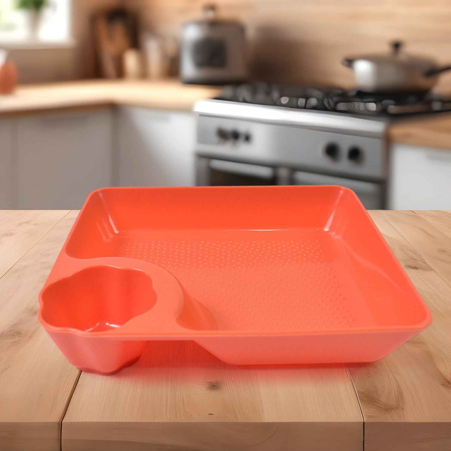 Plastic Plates with Dipping Saucer Ð Perfect for Snacks & Party Serveware
