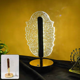 Feather Shape Crystal Table Lamp – Elegant USB Charging LED Light