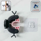 Antler Style Wall Mounted Mop & Broom Holder – Adjustable Grip, No Drills