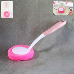 Kitchen Dish Scrubber Brush – Long Handle with Soft Sponge