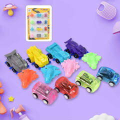 Pull Back Car Set – 12 Mini Vehicle Toys for Kids | Aditi
