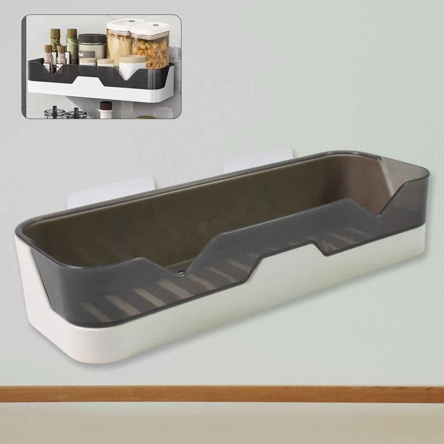 Adhesive Shower Caddy – Rustproof Plastic Organizer | FreshAura