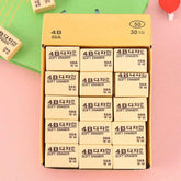 4B Erasers – Smudge-Free 30-Pack for Students | TinyTrendy