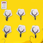 Self Adhesive Wall Hooks (6 Pcs) – Multipurpose | Indo Glow