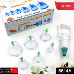 Vacuum Cupping Set – 6 Pc Muscle Relief Therapy Kit | Arrive Kit