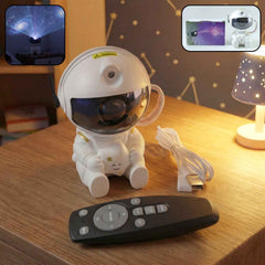 Astronaut Galaxy Star Projector – Remote-Controlled Night Light