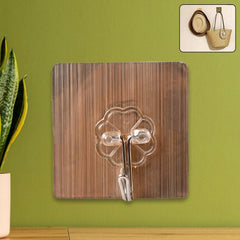 Mighty Grip transparent adhesive hook ideal for kitchen and bathroom