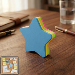 Star-Shaped Sticky Notes Ð Reusable & Vibrant Reminders