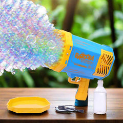 Rechargeable Bubble Gun – 69-Hole Powerful Blower for Kids | Dollverse
