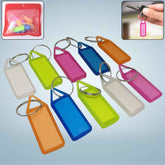 Plastic Keychain Tags – 10-Pc Set for Easy Key Organization