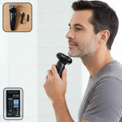 Rechargeable Electric Rotary Shaver – Precise 3D Floating Head