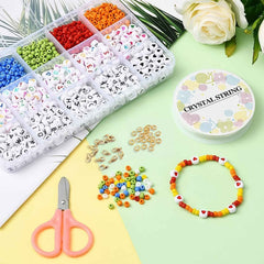 DIY Bracelet Making Kit – Alphabet & Colorful Beads for All Ages