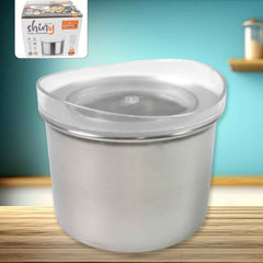Stainless Steel Airtight Container – 500ml See-Through Lid | Konvex