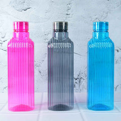 Transparent Fridge Water Bottles – Set of 3 BPA-Free Plastic