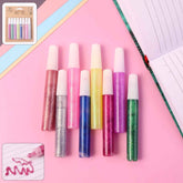 Multi-Color Glitter Craft Glue Pen Set – 8 Vibrant 10 ml Tubes