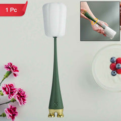 Silicone Bottle Cleaning Brush – Long Handle Foam Scrubber | Velvet Wipe