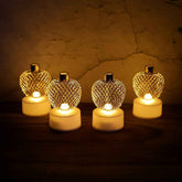 Apple LED Tealight Candles – Flameless Festive Glow (Set of 4)