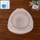 Transparent White Ashtray – Modern Triangular Cigarette Holder