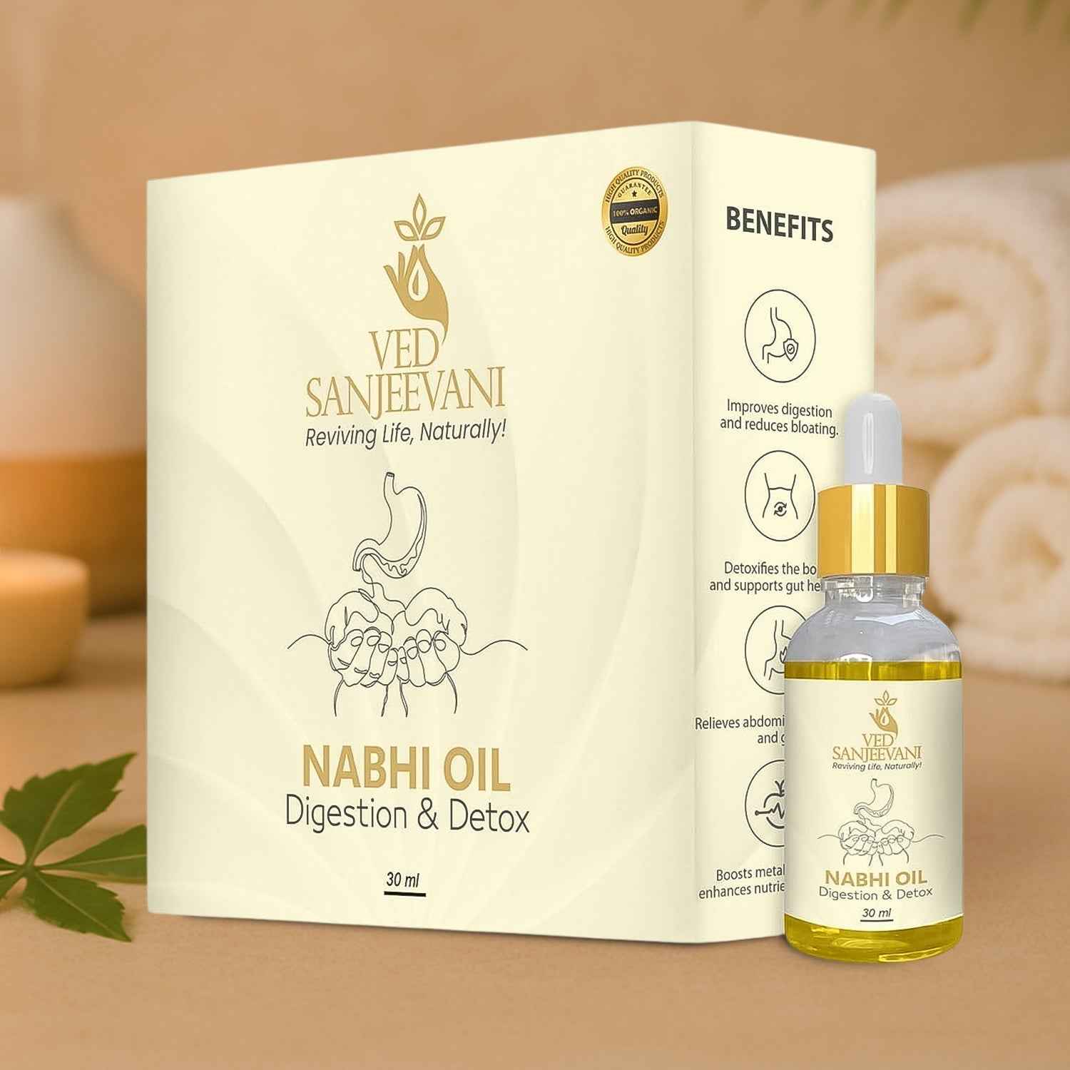 Nabhi Oil for Digestion – Organic Ayurvedic Detox & Gut Health