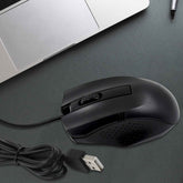 Wired Optical Mouse – Reliable USB for Laptops & PCs | Compshop