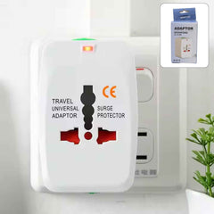 Universal Travel Adapter – Compact Surge Protection for 150+ Countries
