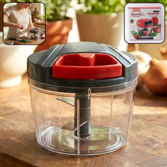 Manual Hand-Press Vegetable Chopper – Compact for Quick Prep