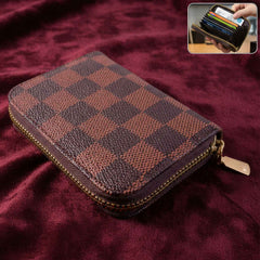 Card Holder Wallet – Compact Zip Multi-Card Organizer