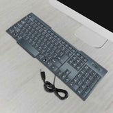 Wired USB Keyboard – Ergonomic 104 Keys for Office & Home | Indo Glow