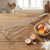 Stainless Steel Egg Beater Whisk – Manual Balloon Whisk for Baking