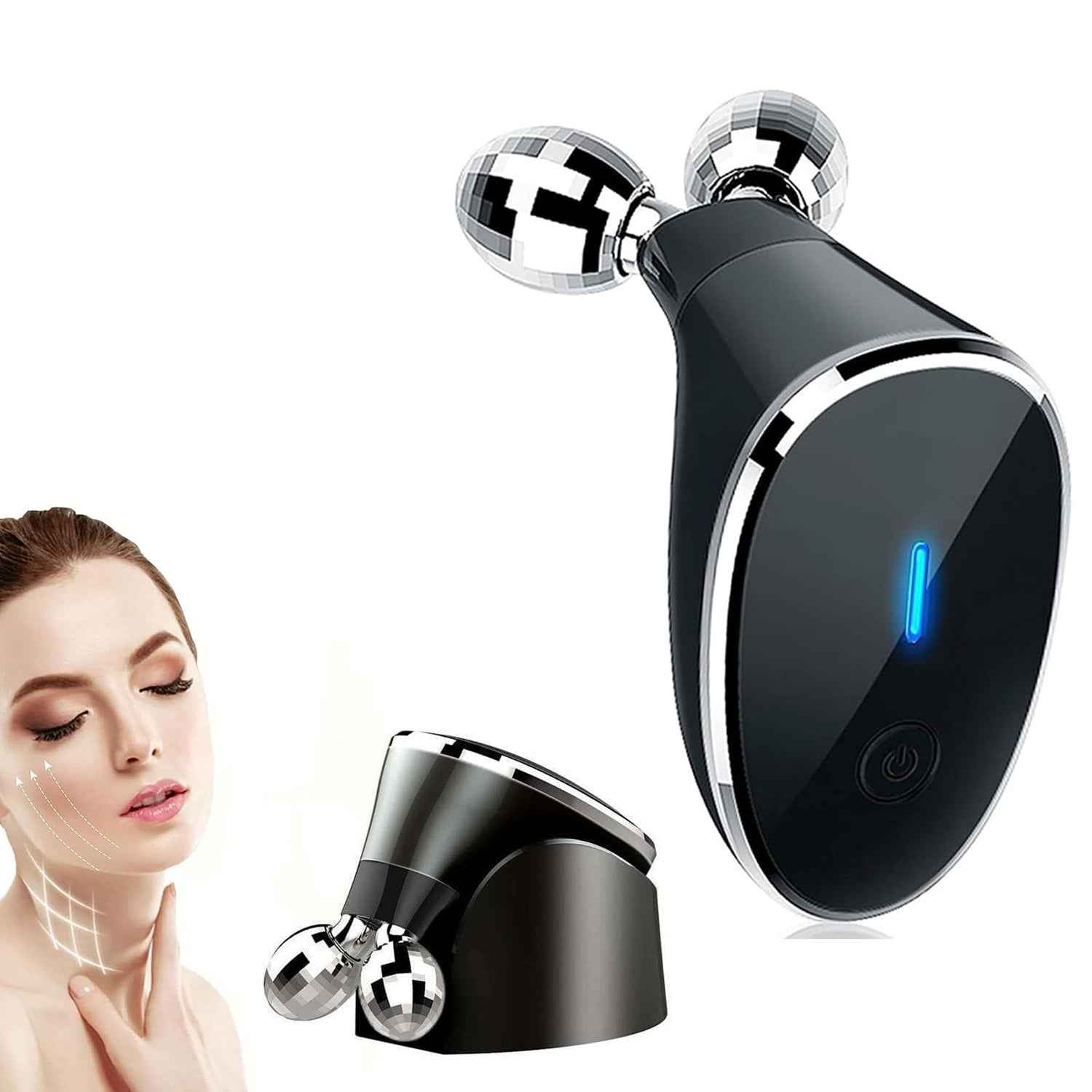 Microcurrent Face Massager – Skin Tightening & Wrinkle Care | Velvet Wellness