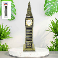 Big Ben Miniature Metal Statue – Elegant Home Decor Accent