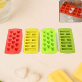 Plastic Ice Cube Tray Set – Flexible BPA-Free 4-Piece Molds