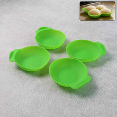 Silicone Idli Maker Cups – Non-Stick Food-Grade Moulds (4 Pcs)