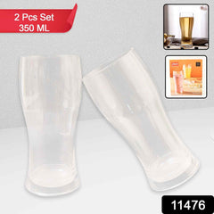 Durable plastic glass set ideal for serving beverages safely