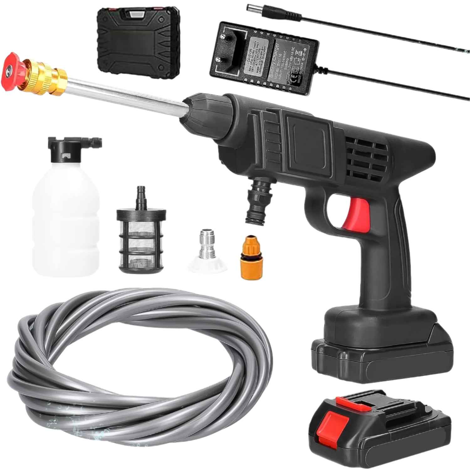 Wireless Car Washer Gun – Portable High Pressure Kit | Carivox