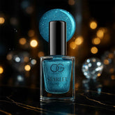 Glitter Nail Paint – Aqua Bluebell, Quick Dry & Long Lasting
