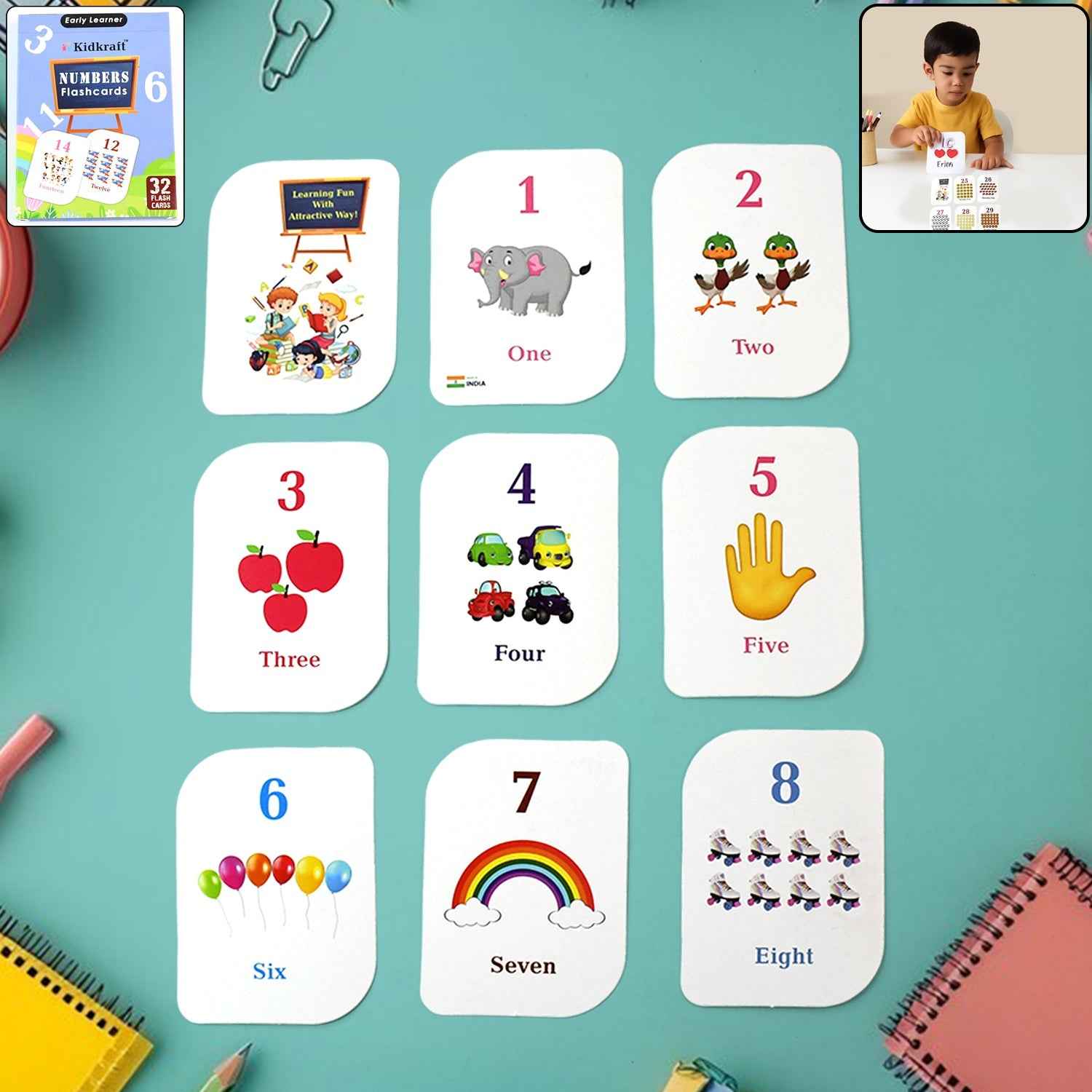 Number Flashcard Set – Fun Early Math Learning for Toddlers