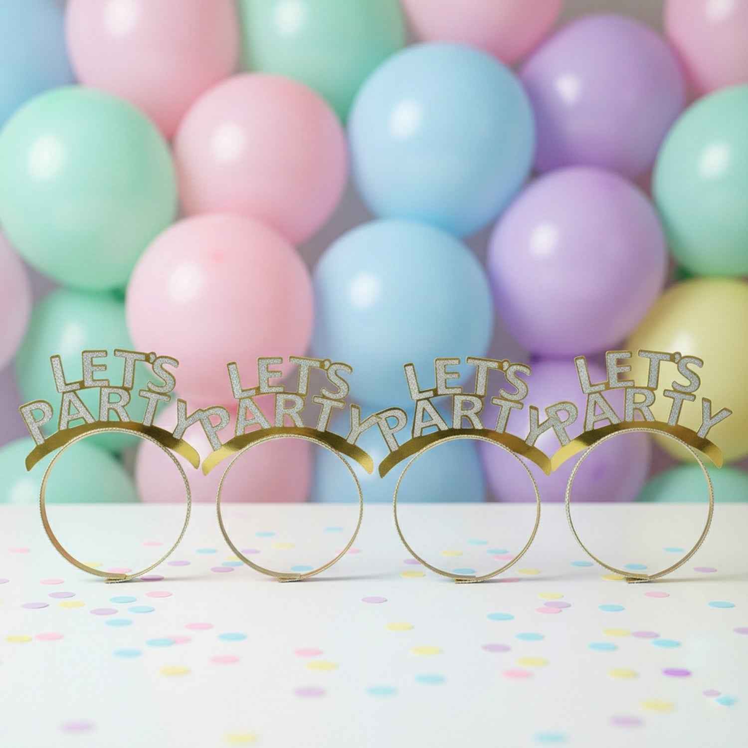 Glitter Party Headband Set – 4 Pack Lets You Celebrate In Style