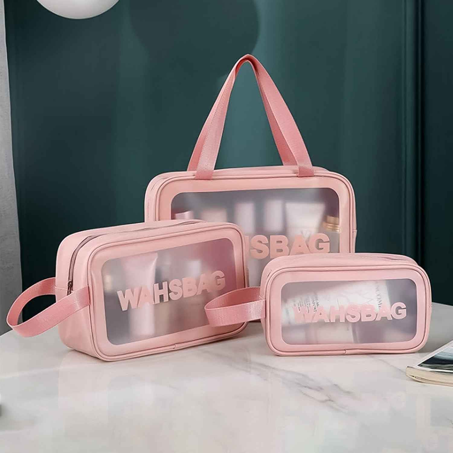 Cosmetic Pouch Set – Waterproof Travel Makeup Bags (Set of 3) | BeautyBare