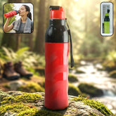 1000ml Sports Water Bottle – Leakproof Flip Lid & Carry Strap