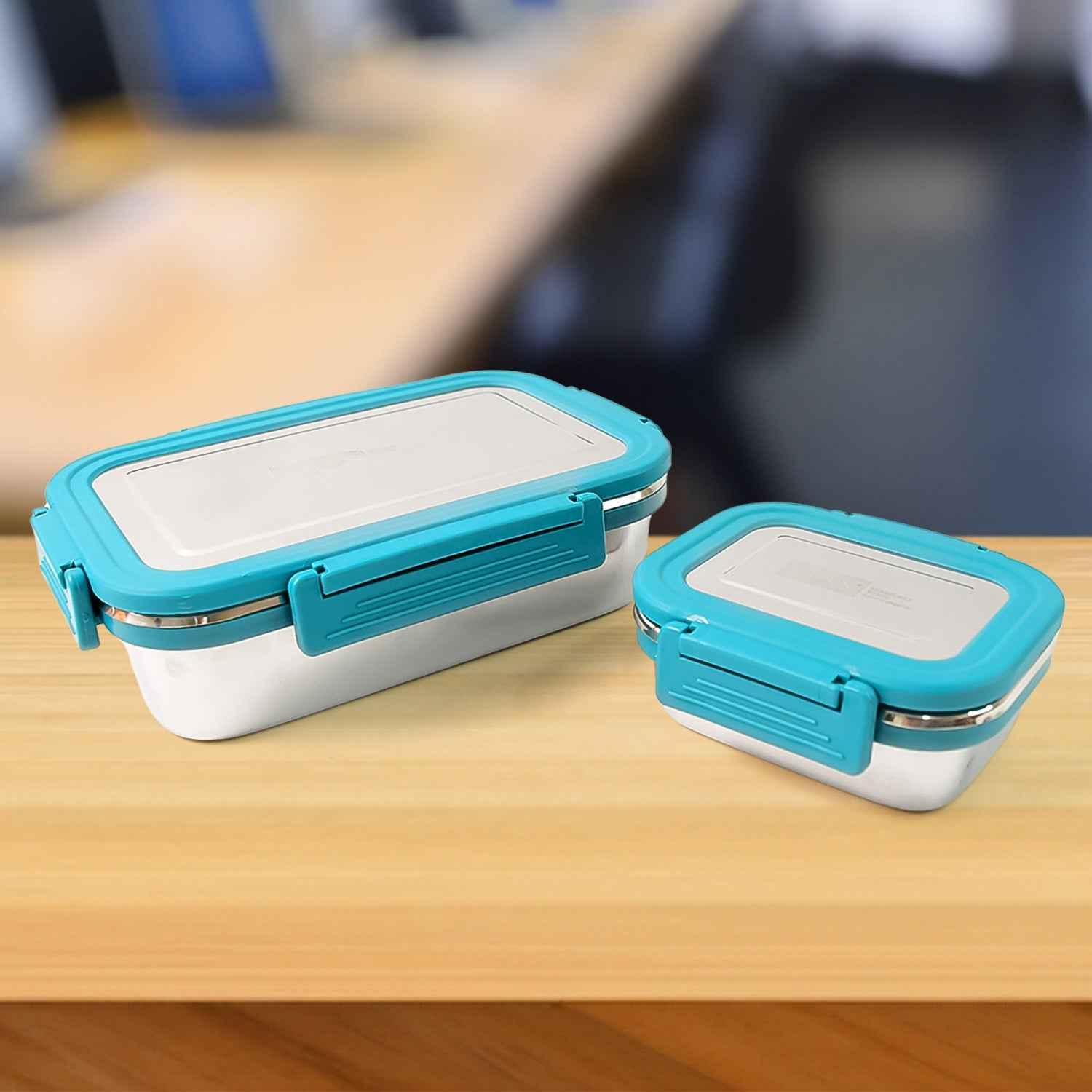 Stainless Steel Lunch Box – Durable Leak-Proof 2 Pc Set