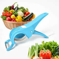 Vegetable Cutter – 2-in-1 Multi Slicer with 5 Blades & Peeler | ChefAura