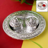 Kumkum Thali Holder – Small Round Puja Plate | Styleva