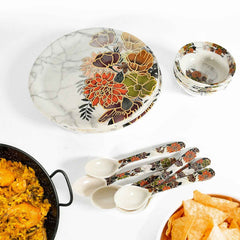 Plastic Dinner Set – 18-Piece Microwave & Dishwasher Safe | Jiaqi