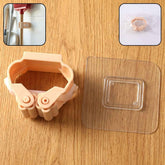 Mop & Broom Holder Clip – Strong Self-Adhesive Wall Mount