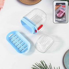 Apex unbreakable travel soap case featuring secure lock and compact design