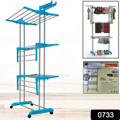 Clothes Drying Stand – Stainless Steel Foldable with Wheels | Storenzo